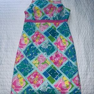Lily Pulitzer mini dress.